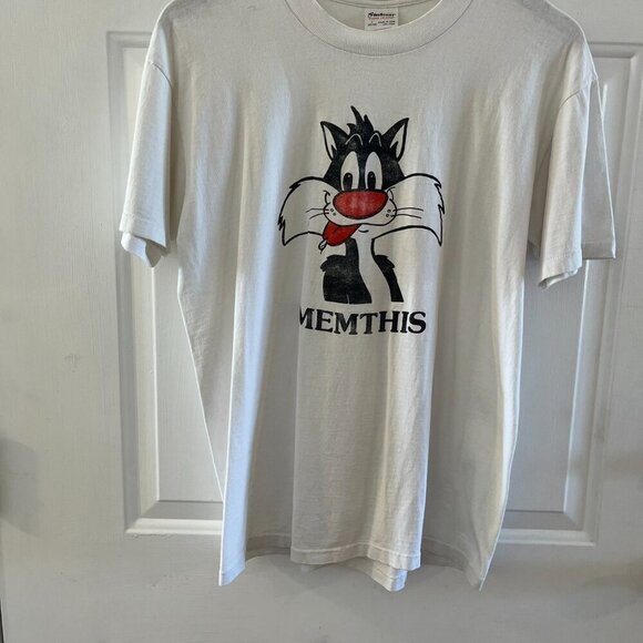 Vintage Single Stitch Sylvester Memphis On TedMan Label Tee Shirt Sz Lr - Picture 2 of 8